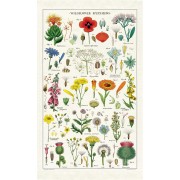 Wildflowers Vintage Tea Towel, Kökshandduk